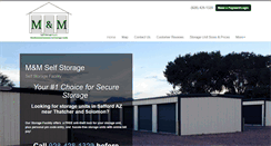 Desktop Screenshot of mandmselfstorage.com