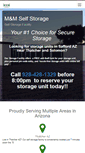 Mobile Screenshot of mandmselfstorage.com