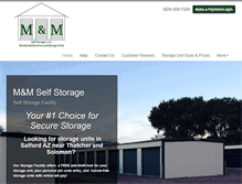 Tablet Screenshot of mandmselfstorage.com